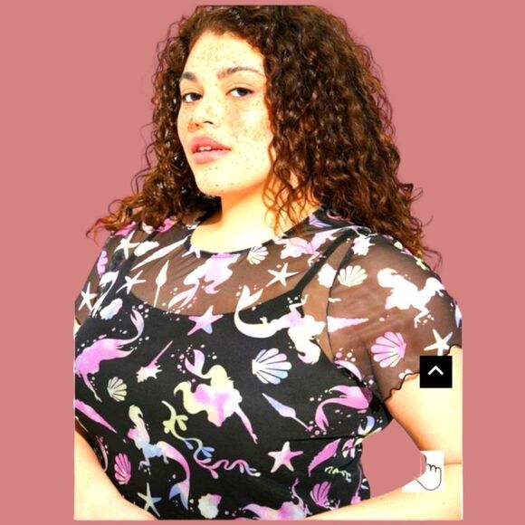 TORRID/DISNEY Plus Size the little mermaid maxiโmesh dress Size 2X - Picture 10 of 16